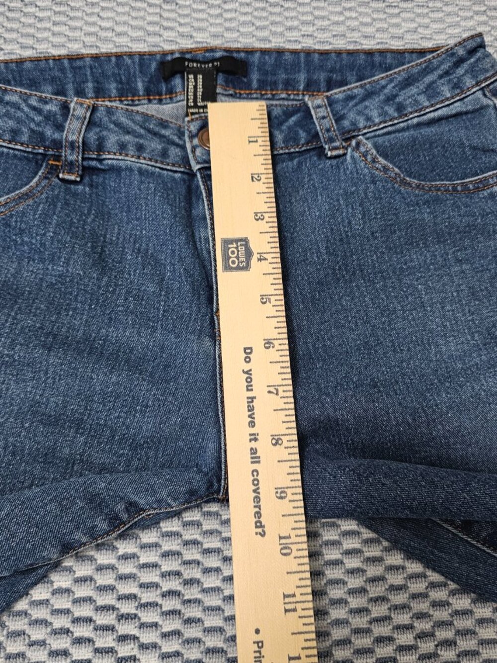 Forever 21 Women's Dark Denim Jeans Versatile Everyday Fit Classic Denim Size 28 - Picture 6 of 7